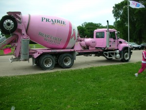 Pink Cement Truck